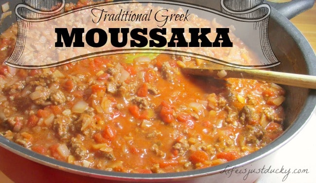 Moussaka - A traditional Greek recipe. Use the eggplant from your garden and make this mouthwatering dish topped with a melt in your mouth bechamel sauce. A wonderful taste of exotic.