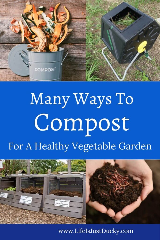Many types of composters.