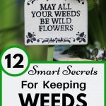 sign about weeds