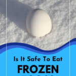 An egg in the snow.